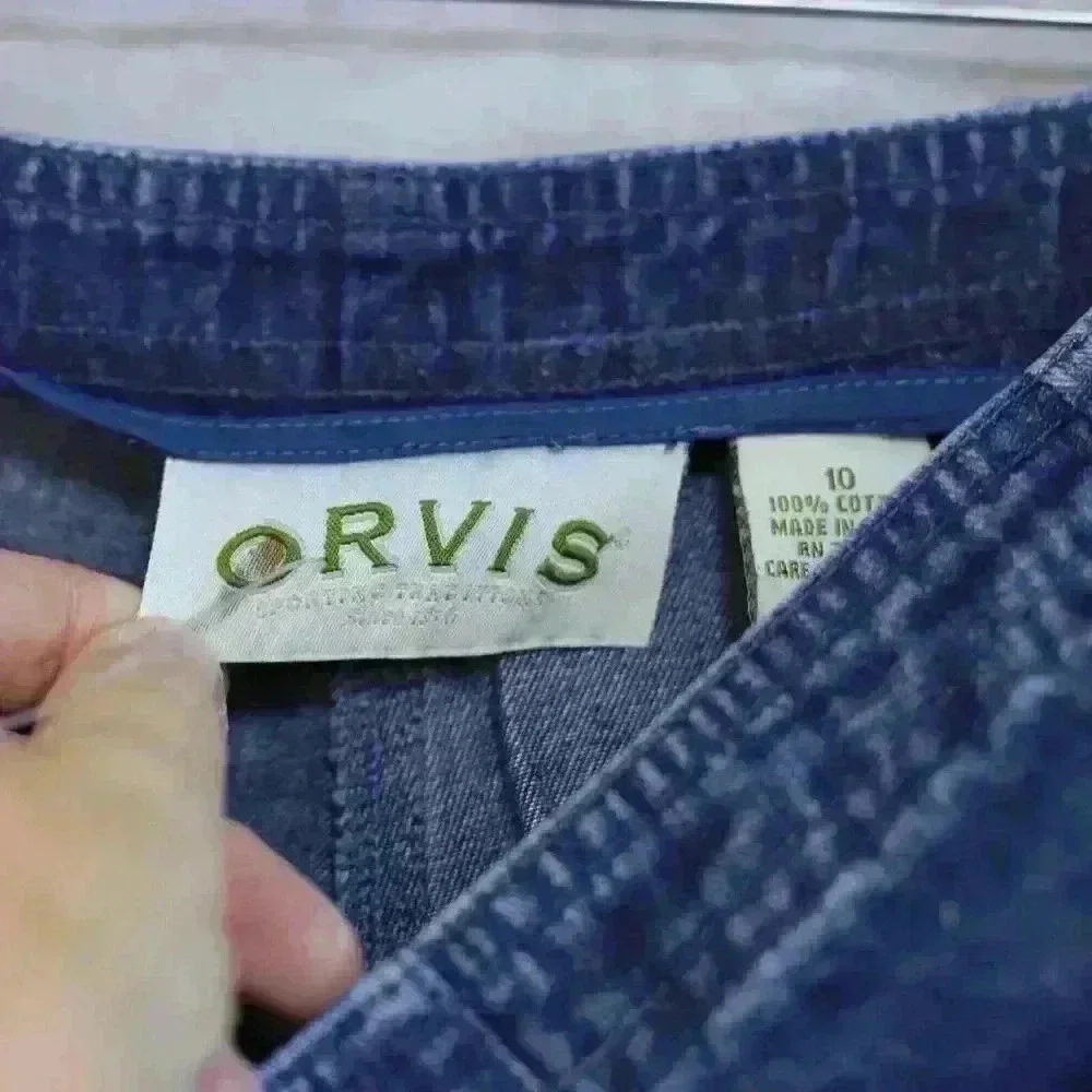 Orvis Womens sz 10 Jeans Med Wash Denim Straight Leg - Picture 5 of 8